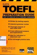 Cliffs Toefl Preparation Guide, Test of English AS A Foreign Language